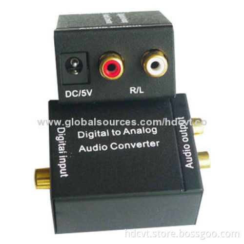 Mini Digital Analog Converter, Supports Audio Signals to Analog Stereo